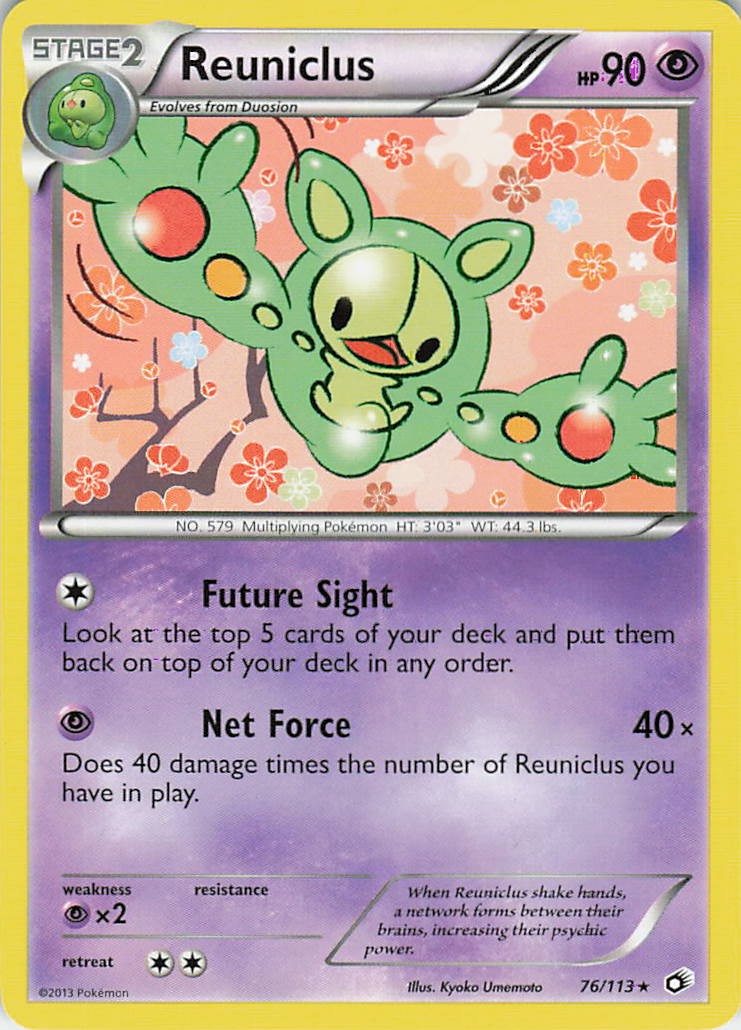Reuniclus Rare Legendary Treasures 76/113 LP