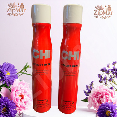 Chi Helmet Head Extra Firm Hair Spray 10oz / 284 g x 2 Hold Level 5 Paraben Free