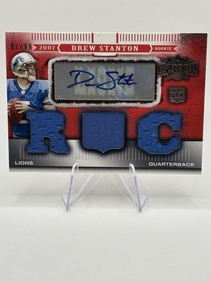 Drew Stanton Rookie Auto /99 2007 Topps Triple Threads Red Foil Jersey Relic  