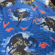 Vtg Dan River Twin Fitted Sheet Batman And Robin 1999 DC Comics Made USA