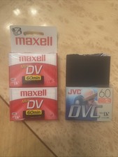 Maxell 60 Minute Mini DV Video Cassette 2 Pack, DVM60SE,m  JVC 60 New Sealed