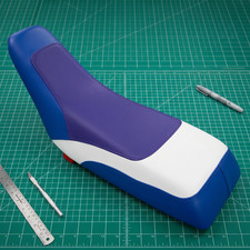 Honda TRX 400x Seat Cover 2008 to Up All Models Purple White Vinyl Seat Cover