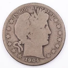 1904-S Barber Half Dollar 50c Silver