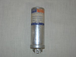 NOS Sprague Twist-lok Can Capacitor, 80+50/250uF @ 450/50VDC, TVLS-3757.4