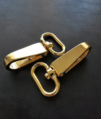 Taschenverschlüsse Karabiner Wirbel Trigger Clips Karabinerhaken für 25mm Umreifungsband GOLD