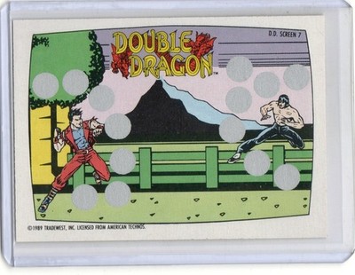 1989 O-PEE-CHEE Nintendo #7 Double Dragon Scratch Off Card (SERIES 2)