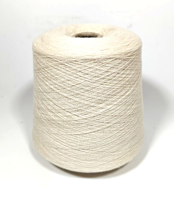 LUXURY LORO PIANA 50% Cashmere-50% Silk ITALIAN Yarn White cone 29,63 Oz -2/36NM