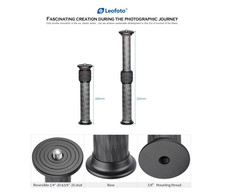 Leofoto DC-282C Carbon Fiber Add-On 2 Section Center Column