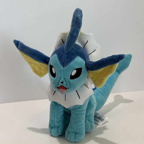 Pokemon Vaporeon 12" Peluche Peluche Ufficiale Nintendo Game Freak 2023 - Foto 7 di 17