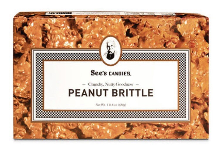 See’s Candies Peanut Brittle Crunchy Nutty Goodness 10oz. New Sealed Box ✅✅