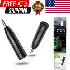 Bluetooth 5.4 Car Aux Adapter with Enhanced Microphone, 3.5mm Jack for Car Ho...