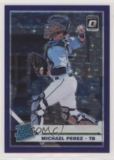 2019 Donruss Optic Rated Rookies Purple Stars Prizm /125 Michael Perez #78 0p61