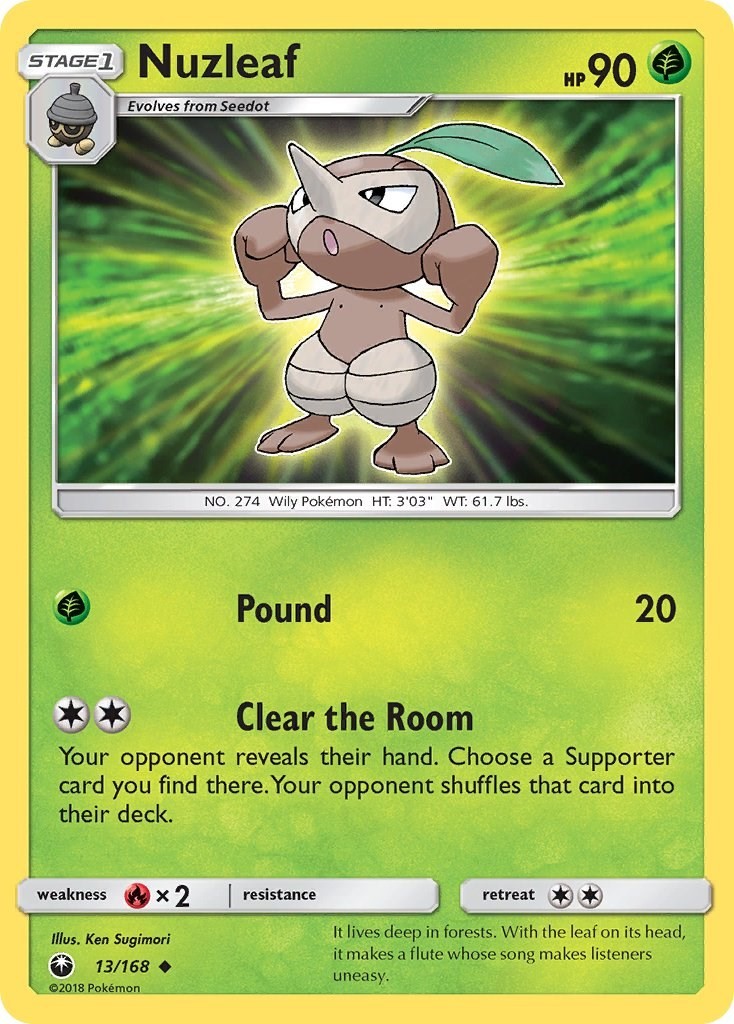 Nuzleaf 13/168 SM - Celestial Storm LP