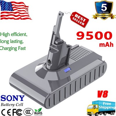 9.5Ah For Dyson V8 Absolute Motorhead Fluffy Cordless Vacuum Cleaner Battery