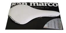 San Marco Zoncolan Racing Saddle Road bike White 129*286mm NOS Retro Marked