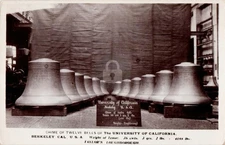 University of CA California Berkeley USA Chime Twelve Bells RPPC Postcard COPY