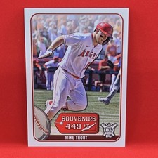 2021 Topps Big League Mike Trout Souvenirs Insert Card SO-2 Angels MLB