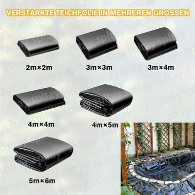 Teichfolie Folie Gartenteich HDPE Vlies Teich Ufermatte Landschaftsbau Teichbau