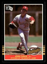 1985 Donruss Highlights #20 John Tudor PITCHER OF THE MONTH [NM] [Base Set Card]