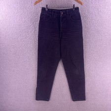 Vintage Georges Marciano for Guess Black Tapered Ankle Zip Jeans 26 Made in USA