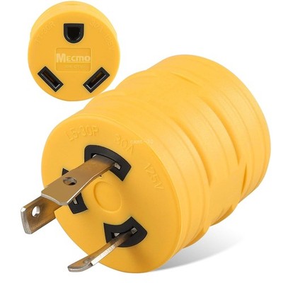 NEMA L5-30P to TT-30R RV Generator Adapter Twist Lock Plug for Trailer Camper