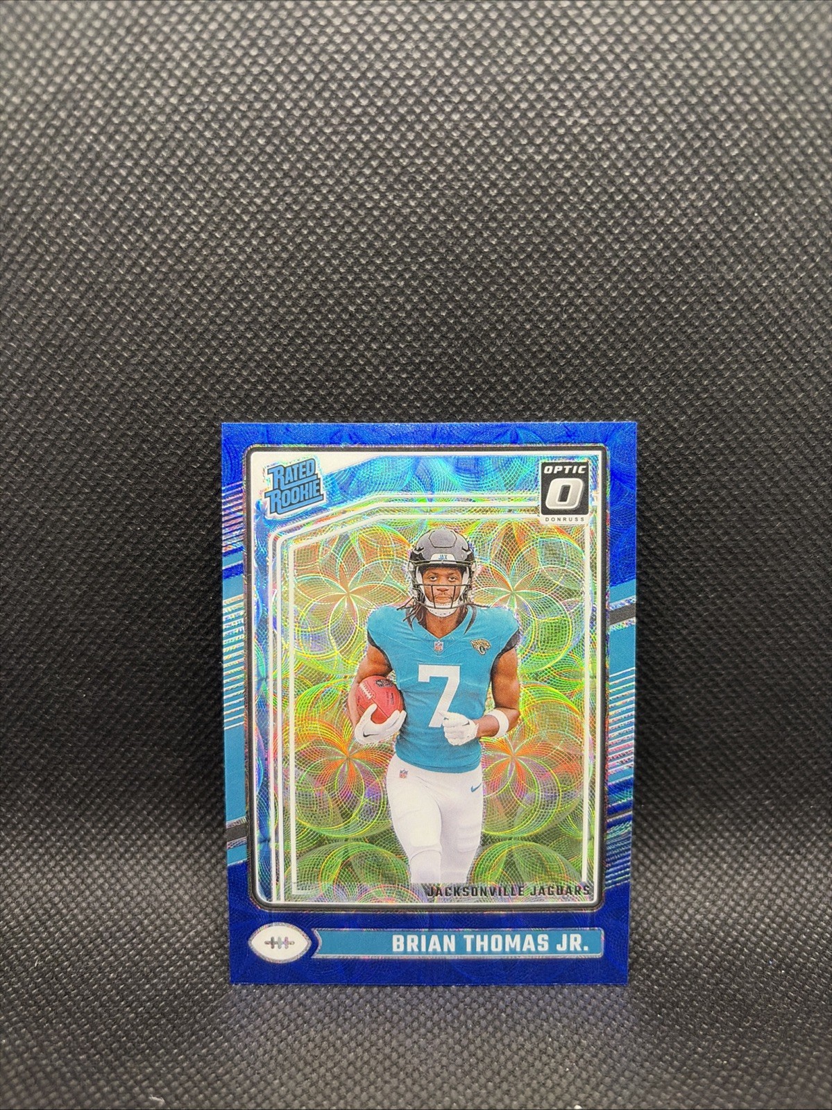 2024 Panini Donruss Optic - Rated Rookie Brian Thomas Jr. #214 Blue Scope Prizm