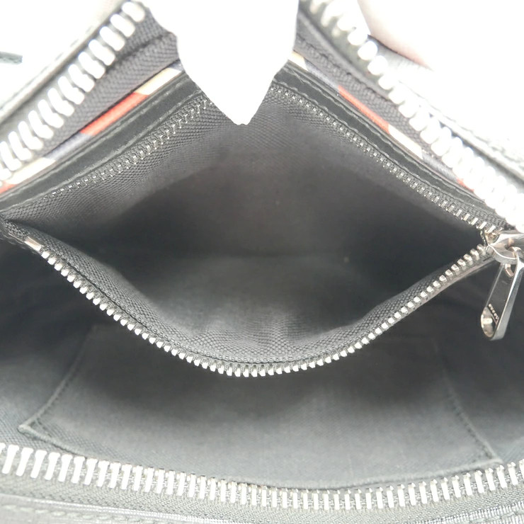 Gucci Night Courier GG Supreme Crossbody Bag Black Leather Trim Very Good image 7