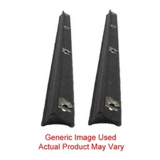Window Sweeps Felt Kit LH, RH for 1981-1986 Ford Mustang w Black Aluminum Trim