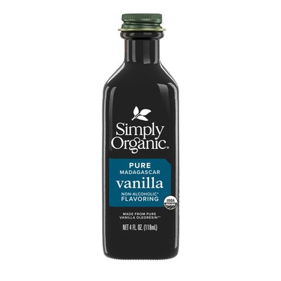Simply Organic Non-Alcoholic Vanilla Flavoring, 4 Ounce (Pack of 1), No Color