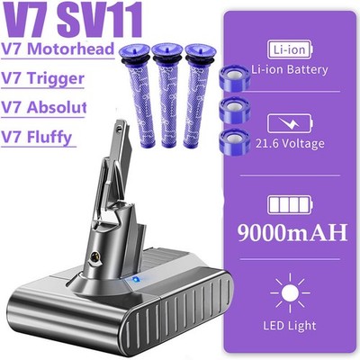 SONY 9000mAh Akku Für Dyson V7 Animal SV11 Absolute Motorhead Staubsauger DHL
