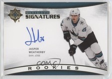 2021 Upper Deck Ultimate Collection Signatures Rookies Jasper Weatherby Auto f1h