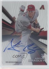 2015 Topps High Tek Pattern 1 Grass/Waves Archie Bradley Rookie Auto RC 1b7