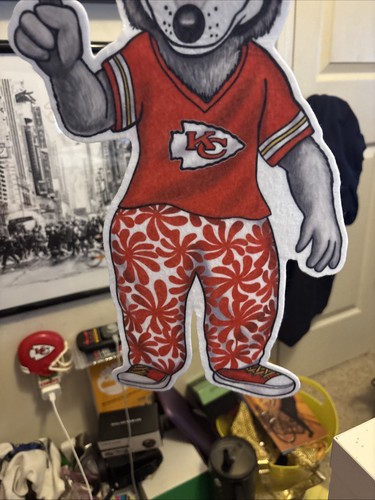 Kansas City Chiefs KC Wolf Mascot Banderín | Bandera Oficial de Fieltro NFL - NUEVO CON ETIQUETAS NUEVO - Imagen 10 de 11