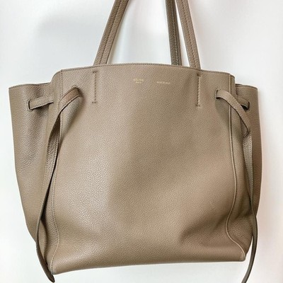 Celine Cabas Phantom Leder Tasche Beige