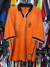 VINTAGE HOLLAND NETHERLANDS NATIONAL TEAM 1998/2000 HOME FOOTBALL SHIRT NIKE