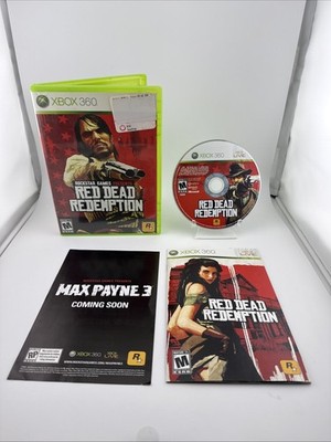 Red Dead Redemption (Xbox 360) CIB Complete w/ Manual - Tested and Working