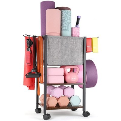 Yoga Mat Storage Rack Home Gym Equipment Workout Equipment Organizer Yoga Mat...