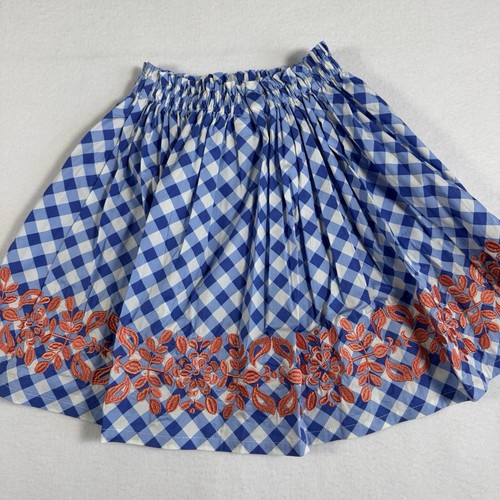 Matilda Jane 435 Tarte Tartin Happy & Free Blue Gingham Check Skirt Girls 12 - Picture 8 of 9