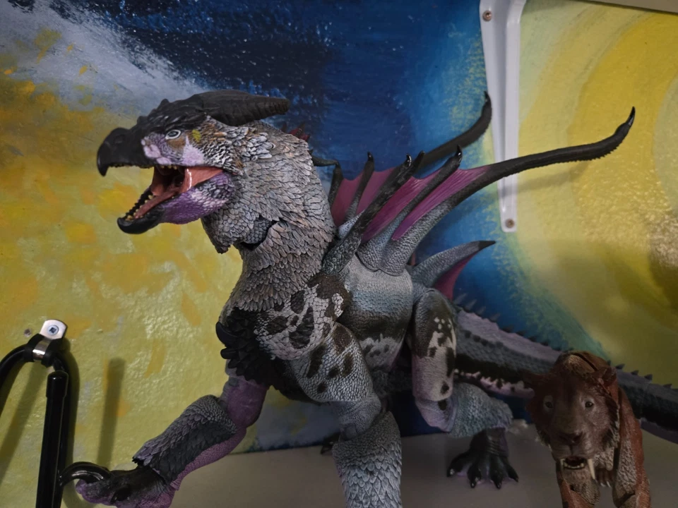 CYBERZOIC lot Kuraokami Triceratops Steelhorn Achillobator Smilodon Allosaurus - Image 4 of 4