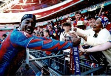 Jean-Philippe Mateta Signed 12x8 Photo Crystal Palace FA Cup AFTAL COA (9018)