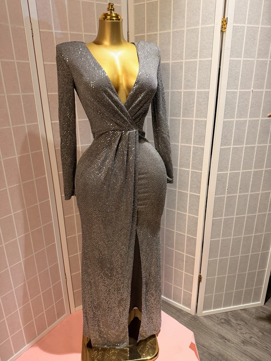 Silver Long Sleeve Dresses for Women for sale | eBay Silver Long Sleeve Dresses for Women for sale | eBay