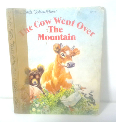 The Cow Went Over the Mountain Little Golden Book Children s Story Vintage 1980s