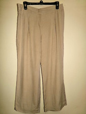 Vintage Valerie Stevens 100 Pure Silk Pants Lined Size 12 Petite High Waisted