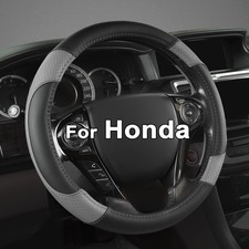 Steering Wheel Cover for Honda Civic, CRZ, Insight, S2000  Gray/Black