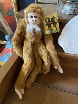 Fiesta NEW Tags Brown Spider Monkey 1997 Sticking Hugging Hands & Feet Plush 16 