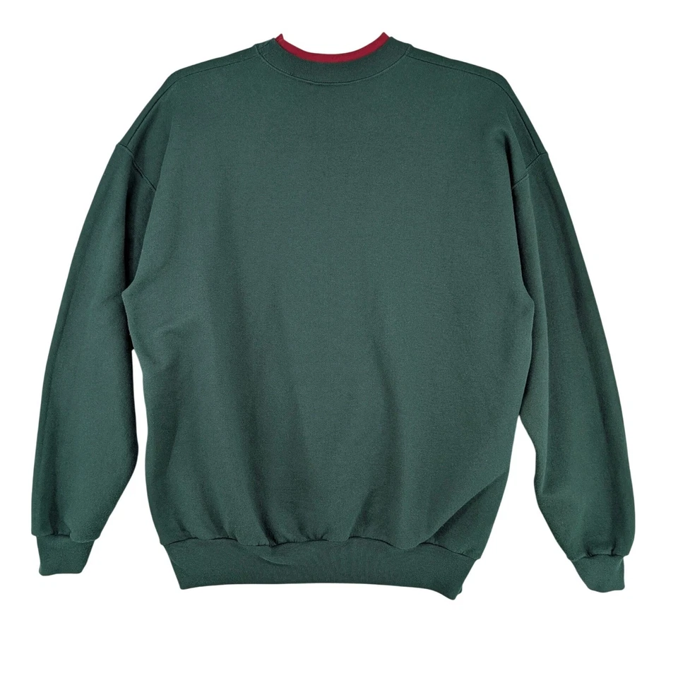 Sudadera Vintage Abuela Alce Verde Cuello Redondo Manga Larga Talla Grande Foto 2 de 4