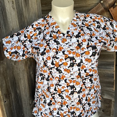 s.c.r.u.b.s. unique basic scrubs Ghosts And Pumpkins 