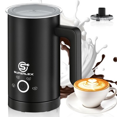SUPERLEX 4-IN-1 Milchaufschäumer Elektrisch für Kaffee, Cappuccino, Kakao 500 W
