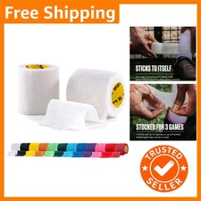 2 Rolls of 5cm x 4.5m Self-Adhesive Sports Tape - Perfect for Athletes & Pets 1.44 per metre