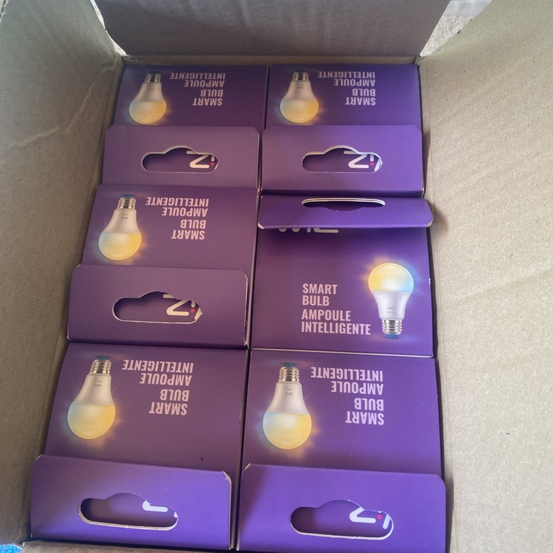 6-Pack WiZ White & Color Changing Wi-Fi Smart LED Light Bulbs 60w EQ 800 Lumens